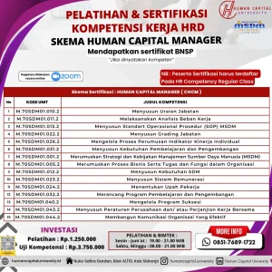 Sertifikasi HRD Manager