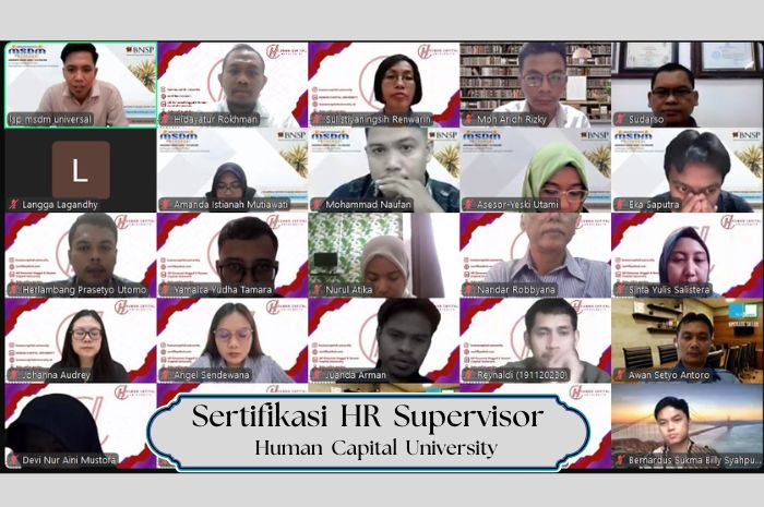 Sertifikasi HR Supervisor untuk meningkatkan efektivitas, strategi, dan pengelolaan SDM dalam perusahaan