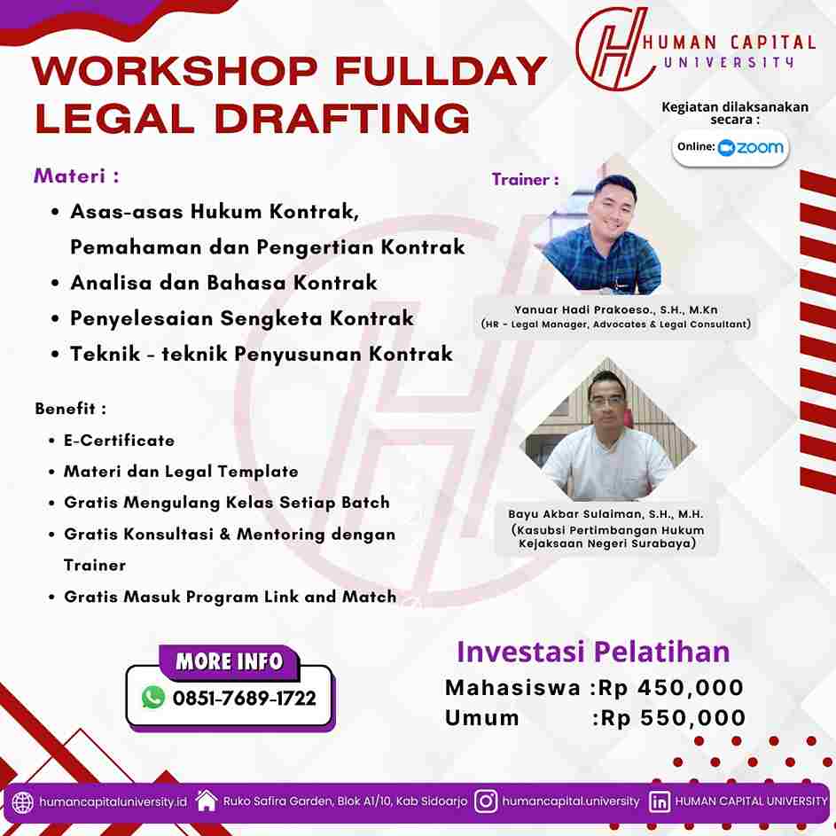 Workshop Legal Drafting