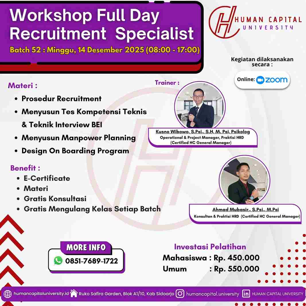 Workshop Recruitment