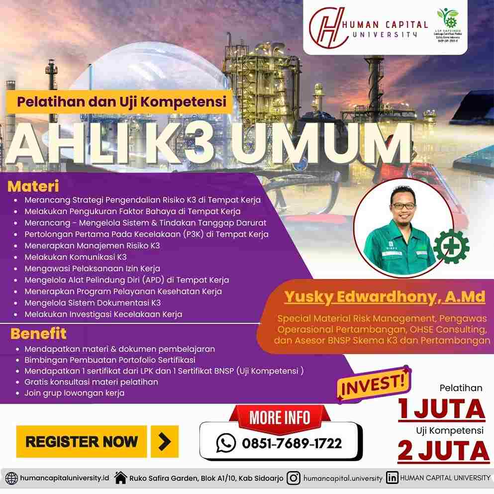 Pelatihan Ahli K3 Umum