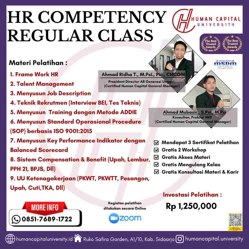 Pelatihan HRD Bersertifikat