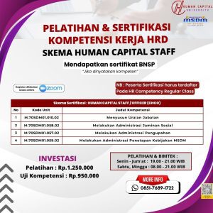 Sertifikasi HRD Staff