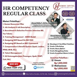 Pelatihan HRD Bersertifikat di Human Capital University