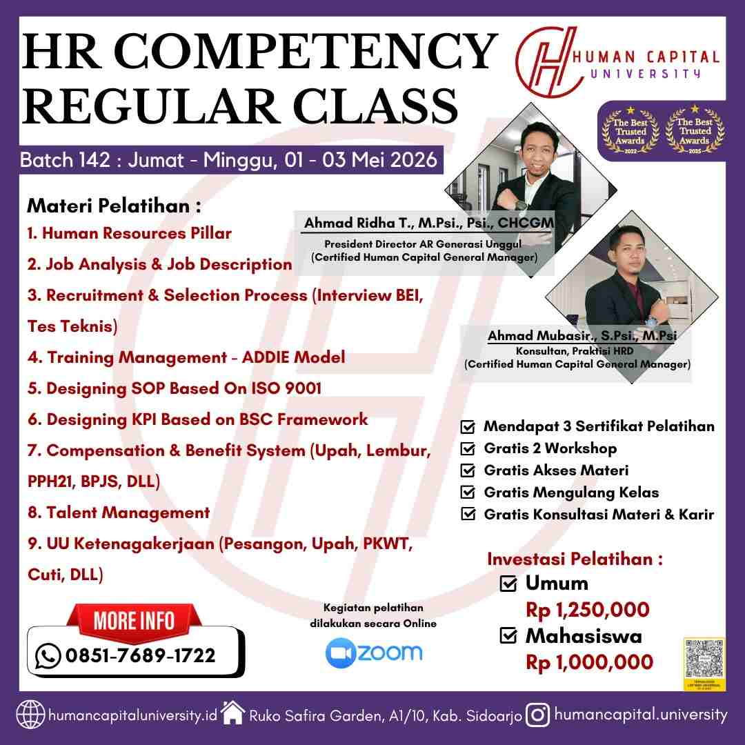 Pelatihan HR Bersertifikat