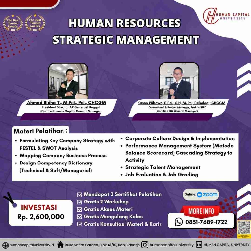 Pelatihan HRD Bersertifikat untuk professional