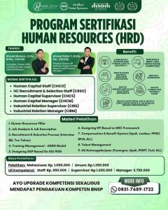 Program Sertifikasi HRD BNSP di Human Capital University
