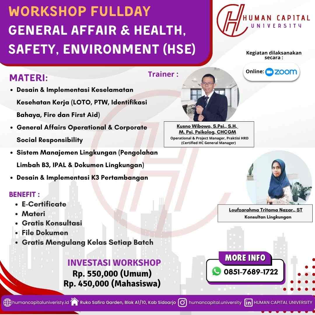 Workshop General Affair & HSE