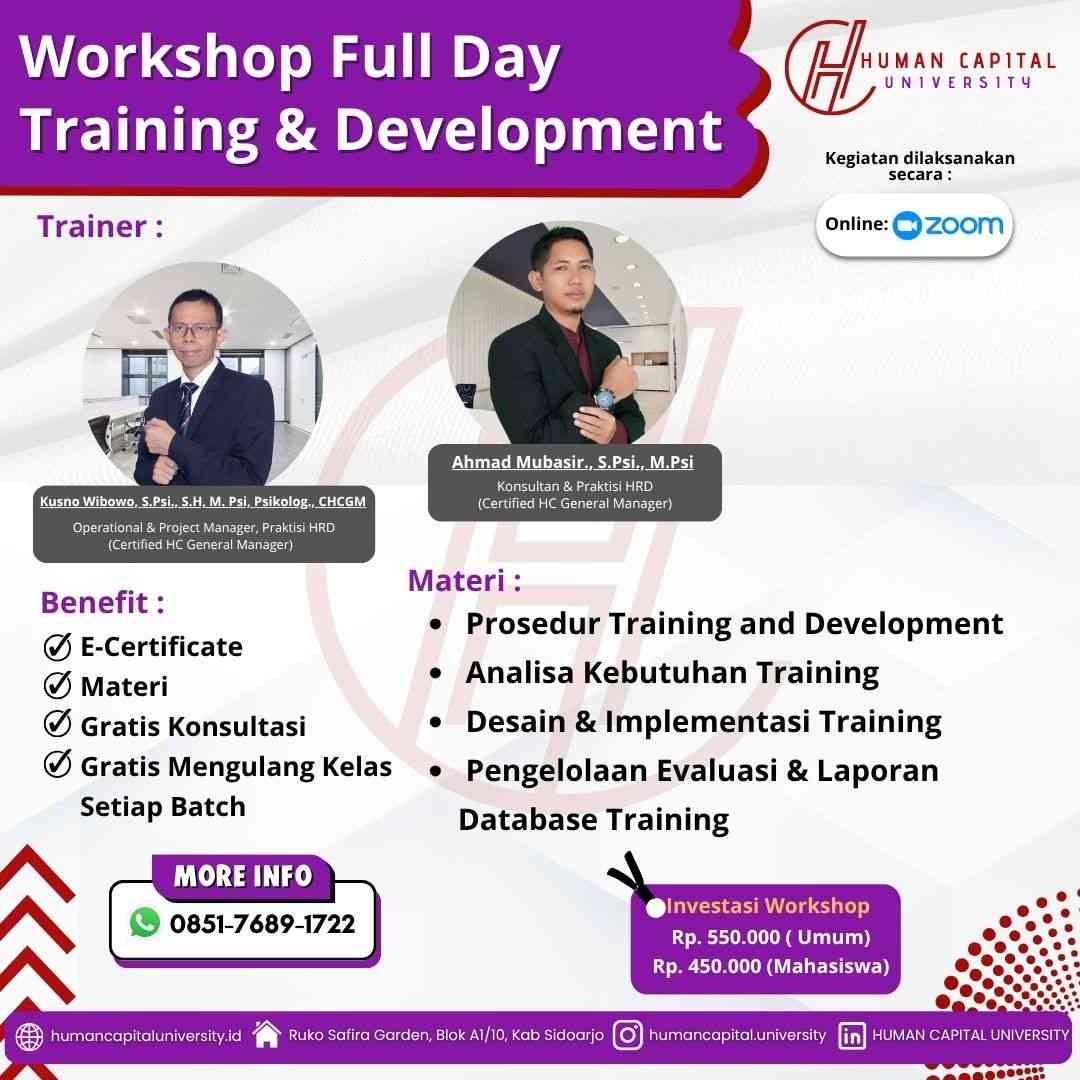 Workshop Training Development